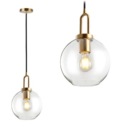 LAMPE SUSPENDUE APP629-1CP VERRE BALLE 20CM 1-POINTS DE LUMIÈRE E27 20X20X30-80CM REGLABLE (1/5)
