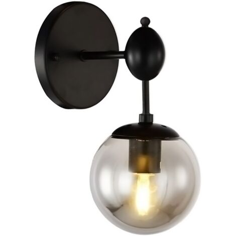 APPLIQUE MURALE APP750-1W NOIR BALLE 1-POINTS DE LUMIÈRE E27 12X16X27CM (1/5)