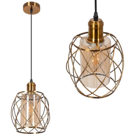 LAMPE SUSPENDUE APP1129-1CP OR MÉTAL E27 1-POINTS DE LUMIÈRE (1/5)