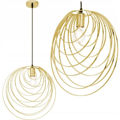 LAMPE SUSPENDUE APP428-1CP GÉOMÉTRIQUE OR 1-POINTS DE LUMIÈRE E27 40,5X40,5X39CM REGLABLE (1/5)