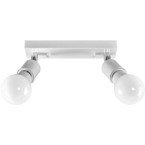 PLAFONNIER APP695-2C SPOTLIGHT 2 BLANCHE 2-POINTS DE LUMIÈRE E27 20X7CM (1/5)