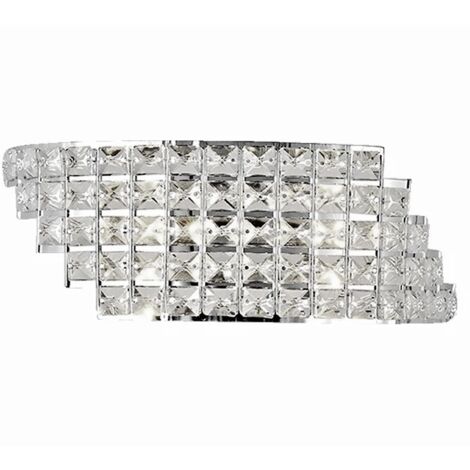 APPLIQUE MURALE APP716-1W CRISTAL CHROME 1-POINTS DE LUMIÈRE E27 13X33CM (1/5)