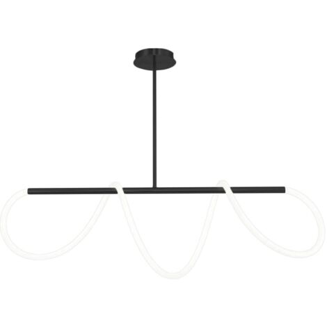 LAMPE SUSPENDUE APP856 NOIR MÉTAL PLASTIQUE LED 40W (1/5)