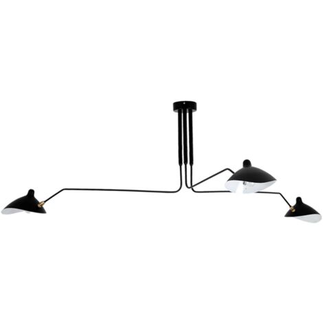 LAMPE SUSPENDUE APP569-3C 3-BRAS NOIR 3-POINTS DE LUMIÈRE E27 150X150X60CM