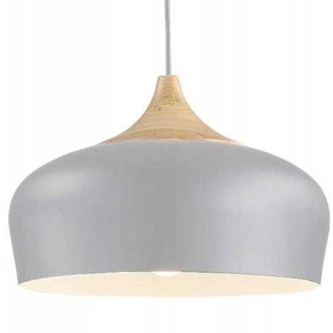 LAMPE SUSPENDUE APP182-1CP BARI GRIS BRUN MÉTAL E27 (1/5)