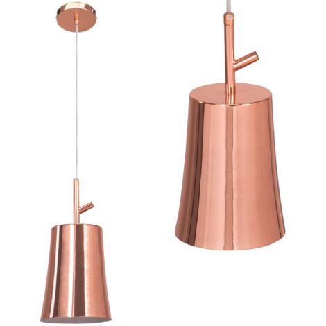 LAMPE SUSPENDUE APP1036-1CP ROSE OR 1-POINTS DE LUMIÈRE E27 13X13X26,5-107CM REGLABLE (1/5)