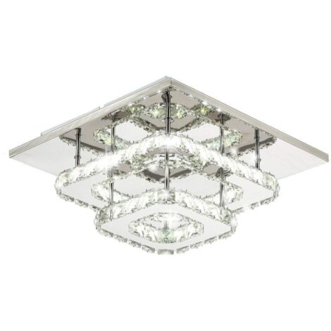 PLAFONNIER APP410-C MIROIR MÉTAL CRISTAL SQUARE LED (1/5)