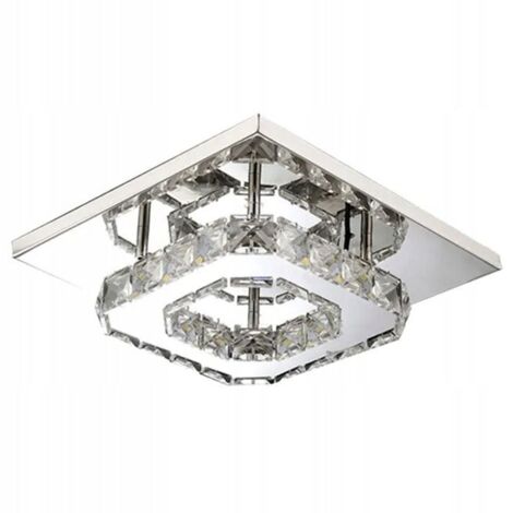 PLAFONNIER APP406-C MIROIR MÉTAL CRISTAL SQUARE LED (1/5)