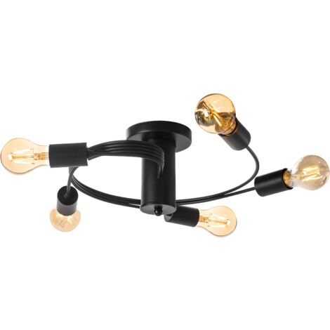 PLAFONNIER APP741-5C LOFT 5-POINTS DE LUMIÈRE E27 46X46X16CM (1/5)
