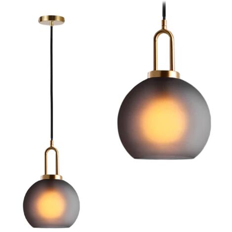LAMPE SUSPENDUE APP626-1CP VERRE BALLE 20CM 1-POINTS DE LUMIÈRE E27 20X20X30-80CM REGLABLE (1/5)