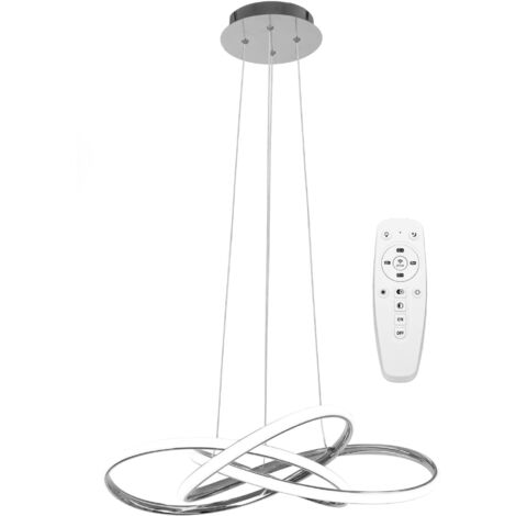 LAMPE SUSPENDUE APP816-CP MODERNE NODE CHROME LED + TÉLÉCOMMANDE 1-POINTS DE LUMIÈRE 70 W 60X60X13CM REGLABLE (1/5)