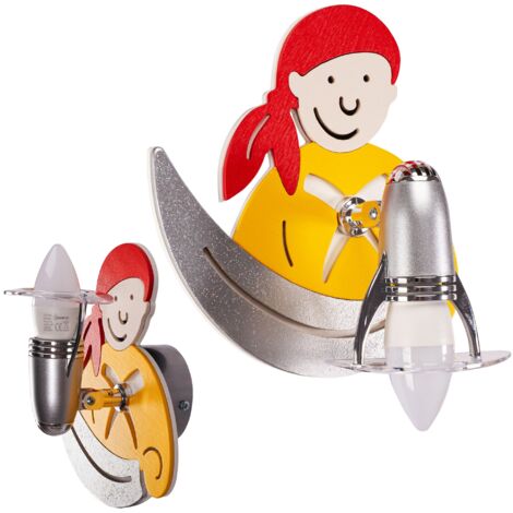 APPLIQUE MURALE PIRATE YELLOW 4717 (1/5)