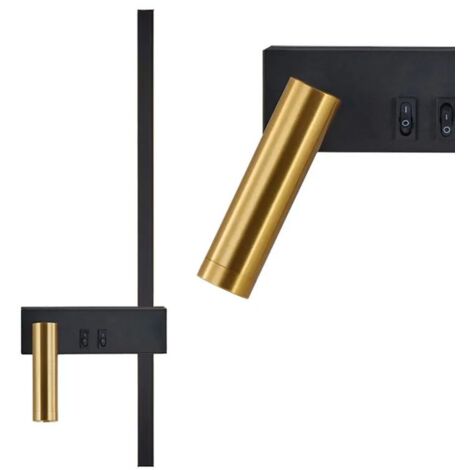 APPLIQUE MURALE APP1439-W LEFT BLACK GOLD