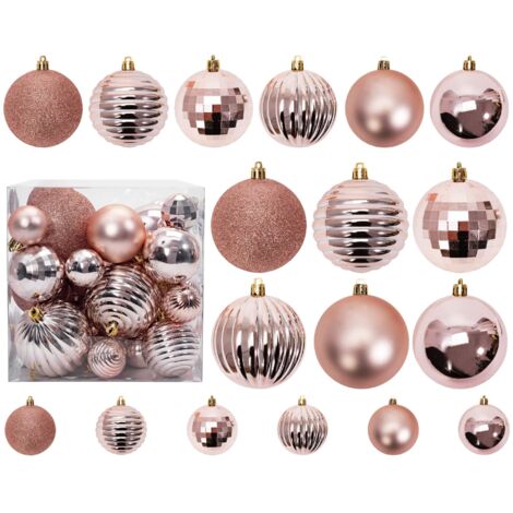 BOULES DE NOËL ROSE GOLD 36SZT 311433B (1/5)
