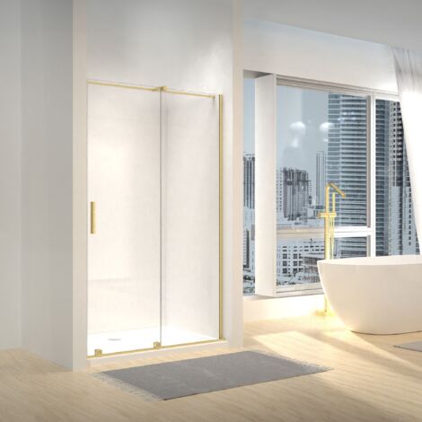 PORTE DE DOUCHE REA MONTANA BRUSHED GOLD 100 (1/5)