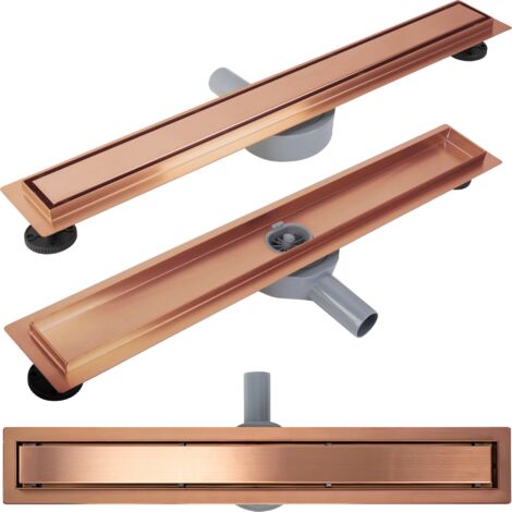 DRAIN LINÉAIRE REA NEOX PRO BRUSHED COPPER 80