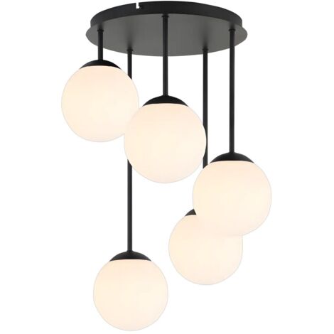 LAMPE SUSPENDUE TOOLIGHT APP1816-5CPR BLACK WHITE (1/5)