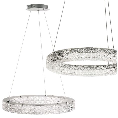 LAMPE SUSPENDUE LED TOOLIGHT MS005-CP 50CM CHROME (1/5)