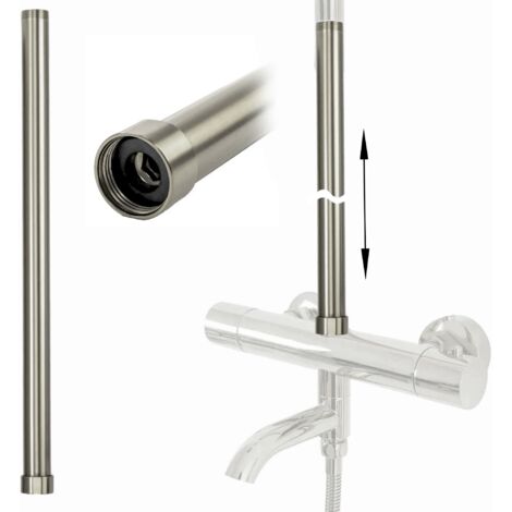 RALLONGE POUR ENSEMBLE BAIN-DOUCHE BRUSH NICKEL 50CM