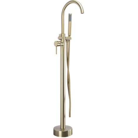 ROBINET DE BAIGNOIRE AUTOPORTANT REA LUNGO BRUSH GOLD