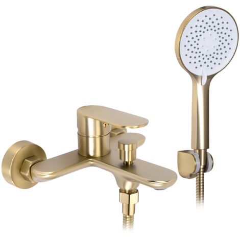 ROBINET DE BAIGNOIRE REA DROP  BRUSH GOLD