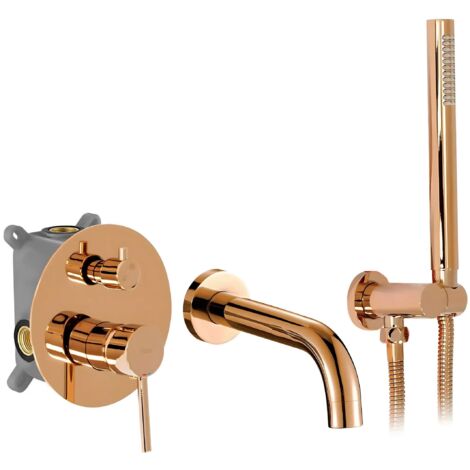 Robinet De Baignoire Encastré Rea Lungo Copper  + Box