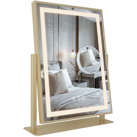 Miroir Rea Lumi 30X40 Led Gold (1/3)