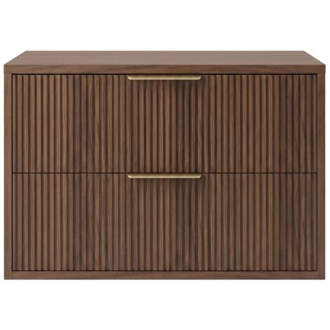 Meuble De Salle De Bain Sous Le Lavabo Rea Mono 60Cm Brown