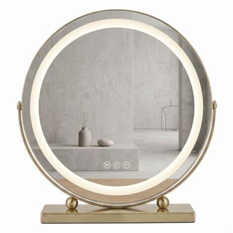 Miroir Rea Make-Up Led Gold