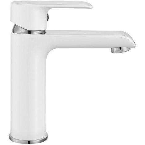 Robinet De Lavabo Rea Bloom White Chrom Bas