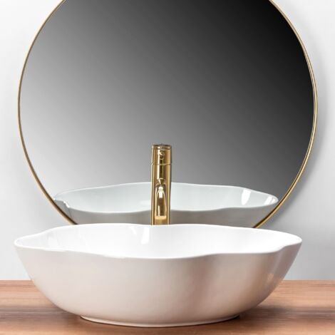 VASQUE À POSER REA LAVABO PEARL WHITE