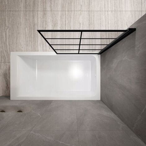 PARE-BAIGNOIRE REA LAGOS-1 FIX 80 BLACK