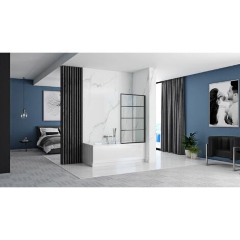 PARE-BAIGNOIRE REA LAGOS-1 FIX 80 BLACK