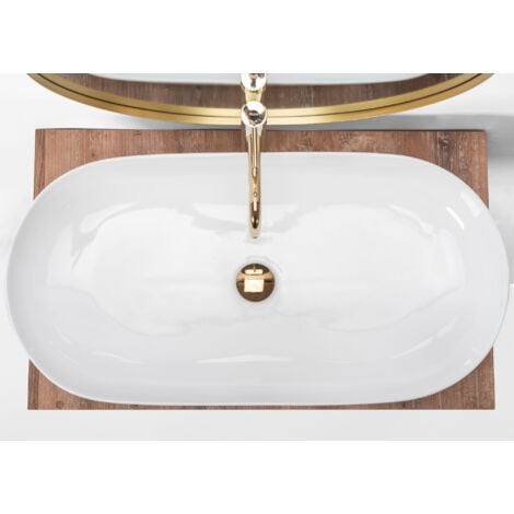 VASQUE À POSER REA LAVABO CLEO 81 WHITE