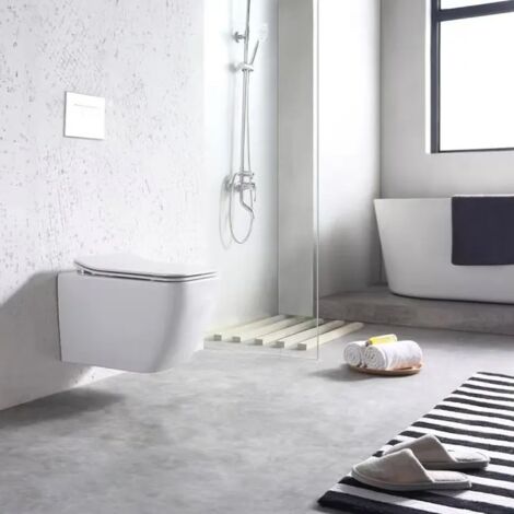 CUVETTE WC SUSPENDUE REA MARTIN SLIM RIMLESS DUROPLAST