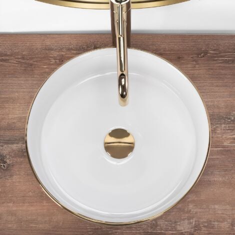 VASQUE À POSER REA SAMI GOLD WHITE BRUSH GOLD