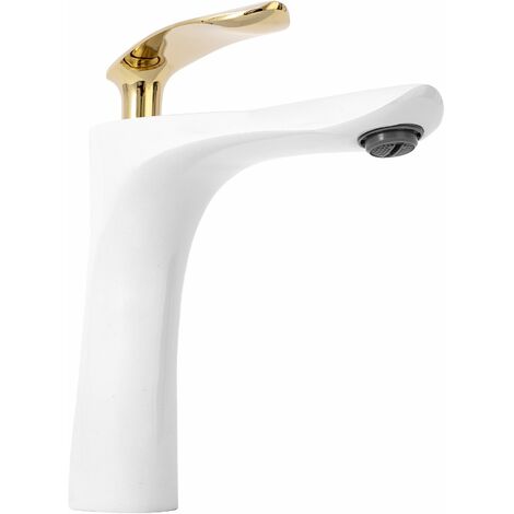 Robinet De Lavabo Rea Orbit White Gold Low