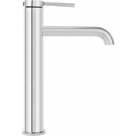 Rea ROBINET DE LAVABO OVAL CHROME HIGH Mitigeur Salle De Bain En Laiton