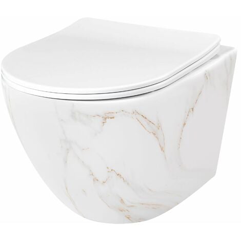CUVETTE WC SUSPENDUE REA CARLOS SLIM RIMLESS AIAX SHINY
