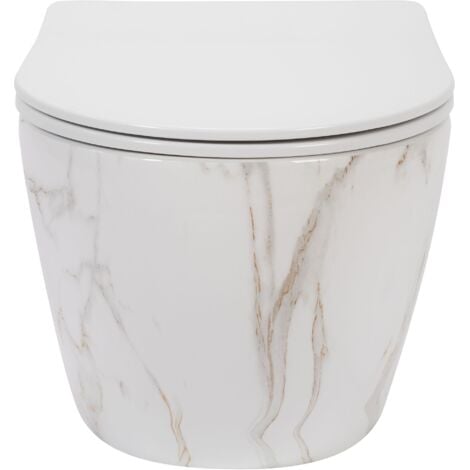 CUVETTE WC SUSPENDUE REA CARLOS SLIM RIMLESS AIAX SHINY
