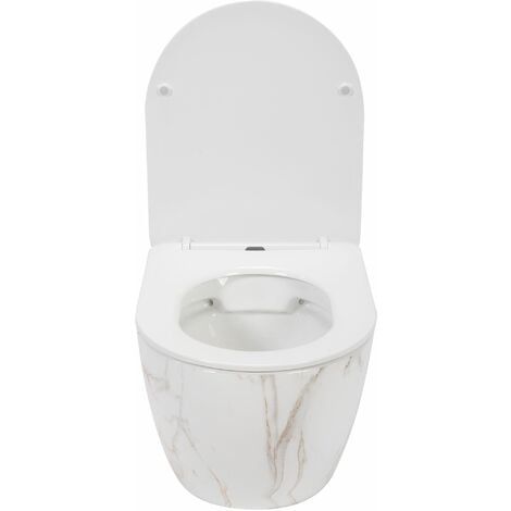 CUVETTE WC SUSPENDUE REA CARLOS SLIM RIMLESS AIAX SHINY