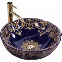 REA – Vasque à poser céramique sanitaire 425x425mm – Hauteur 150mm – Lavabo moderne sans trou de robinet – Pour salle de bain