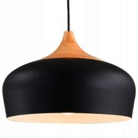 LAMPE SUSPENDUE APP181-1CP BARI NOIR BRUN MÉTAL E27
