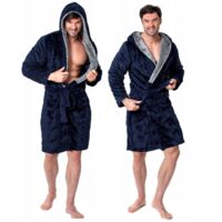 PEIGNOIR JORDAN NAVY-GREY MEN L