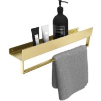 ÉTAGÈRE DE SALLE DE BAIN SF01-450-BG BROSSE OR SKU REA-06001