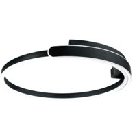 Plafonnier Toolight App1925-C Black Led Black