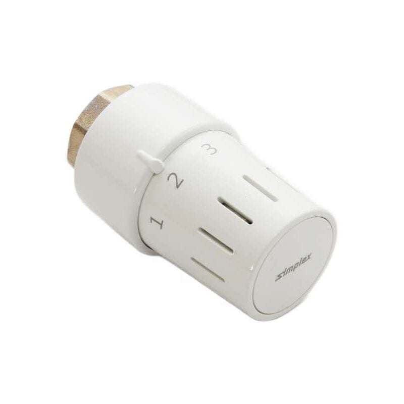 Simplex Thermostatkopf Thermostat Fühlerelement TC-S3 M30x1,5 weiß F35340