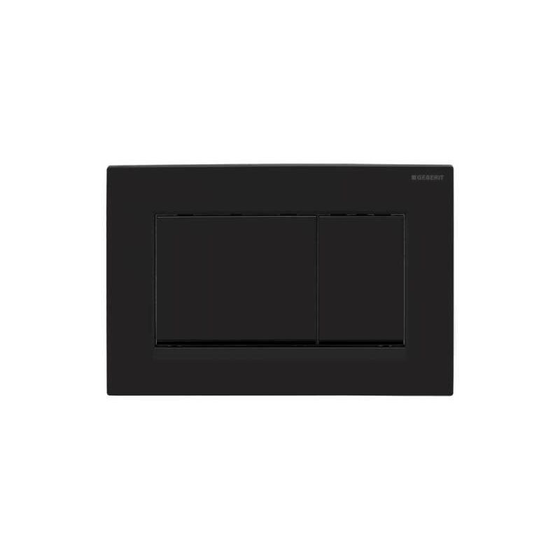 Geberit Betätigungsplatte Sigma30 für 2-Mengen schwarz matt lackiert, 115.883.16.1