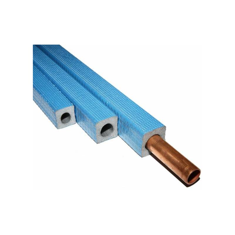 Armacell Tubolit DHS Quadra 18/9 für 18mm Rohr 1m Rohrisolierung Isolierung  blau 18x9 mm viereckig