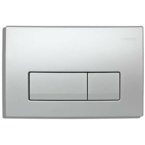 Geberit Delta51 Betätigungsplatte für 2-Mengen-Spülung matt verchromt 115.105.46.1